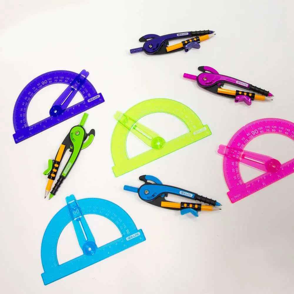 Scale-Arm Compass w/ #2 Wood Pencil – Random Color