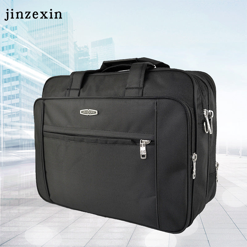 Men's Oxford Cloth Laptop Bag - 17-Inch Shoulder Tote