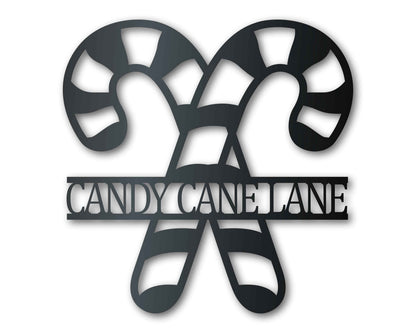 Custom Metal Candy Canes Wall Art | Christmas Holiday Winter | Indoor Outdoor | Up to 36" | Over 20 Color Options