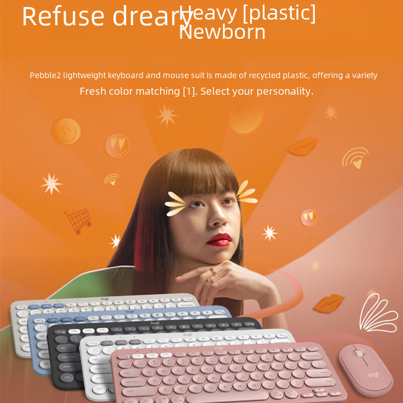 Logitech Pebble Bluetooth Dual-Mode Wireless Mouse K390