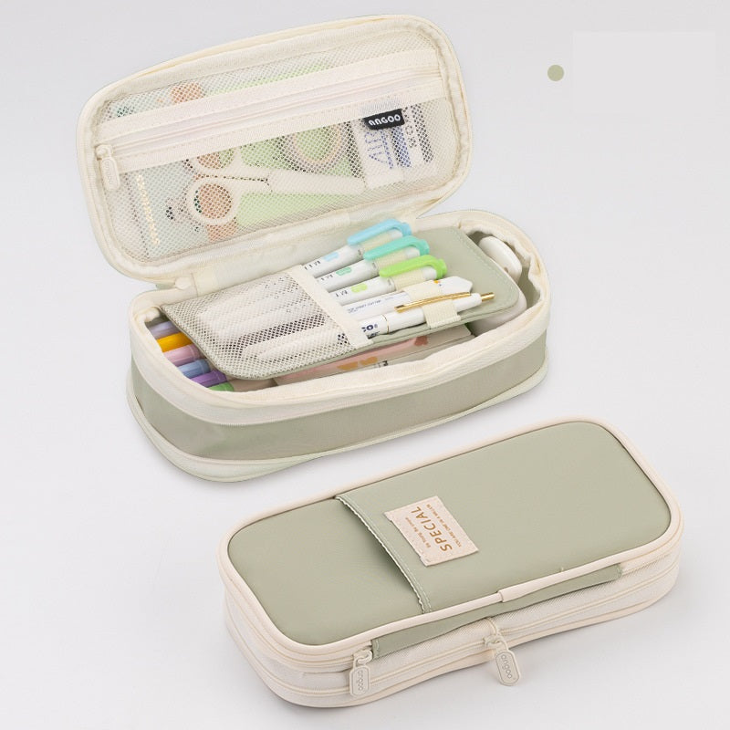 Transformable Macaron Color Pencil Case for Office