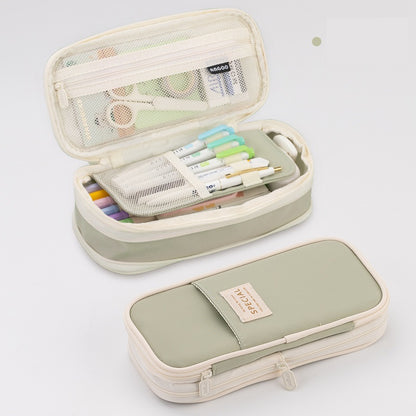 Transformable Macaron Color Pencil Case for Office