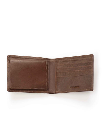Wealth Ward Brown Bi-folded Wallet