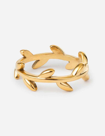 Dainty Olive Branch Ring