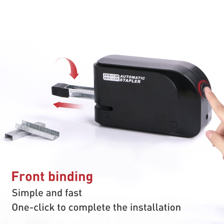 Electric Induction Stapler Automatic Portable Office Bookbinding(Transparent)