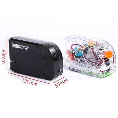 Electric Induction Stapler Automatic Office Bookbinding with 5 Boxes of Staples(Black)