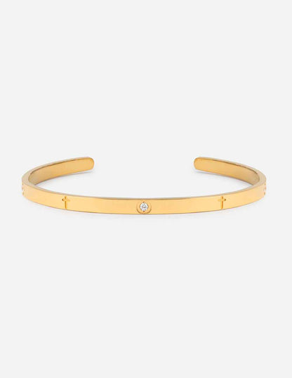 Eternity Gem Cuff Bracelet