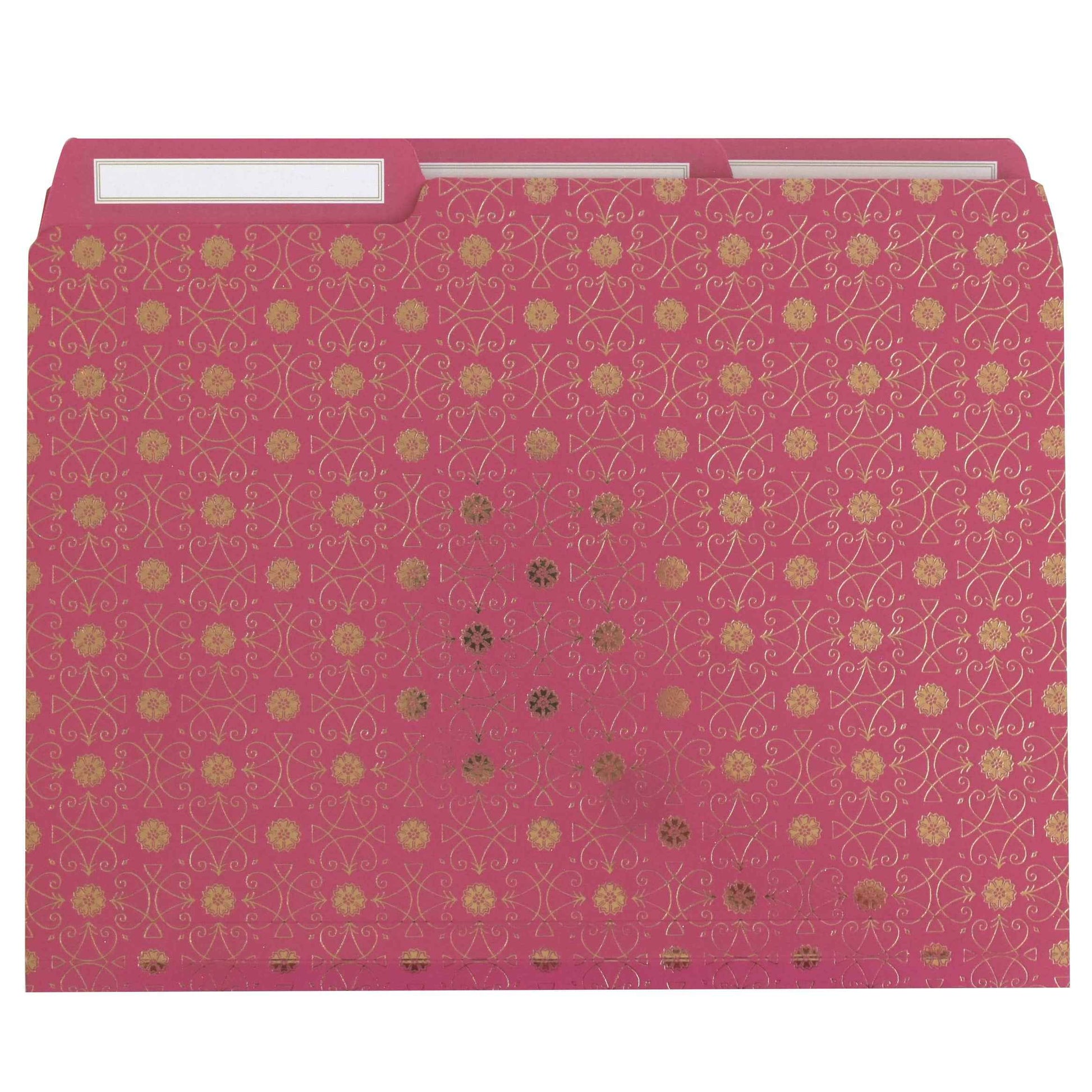 Pink File Folders