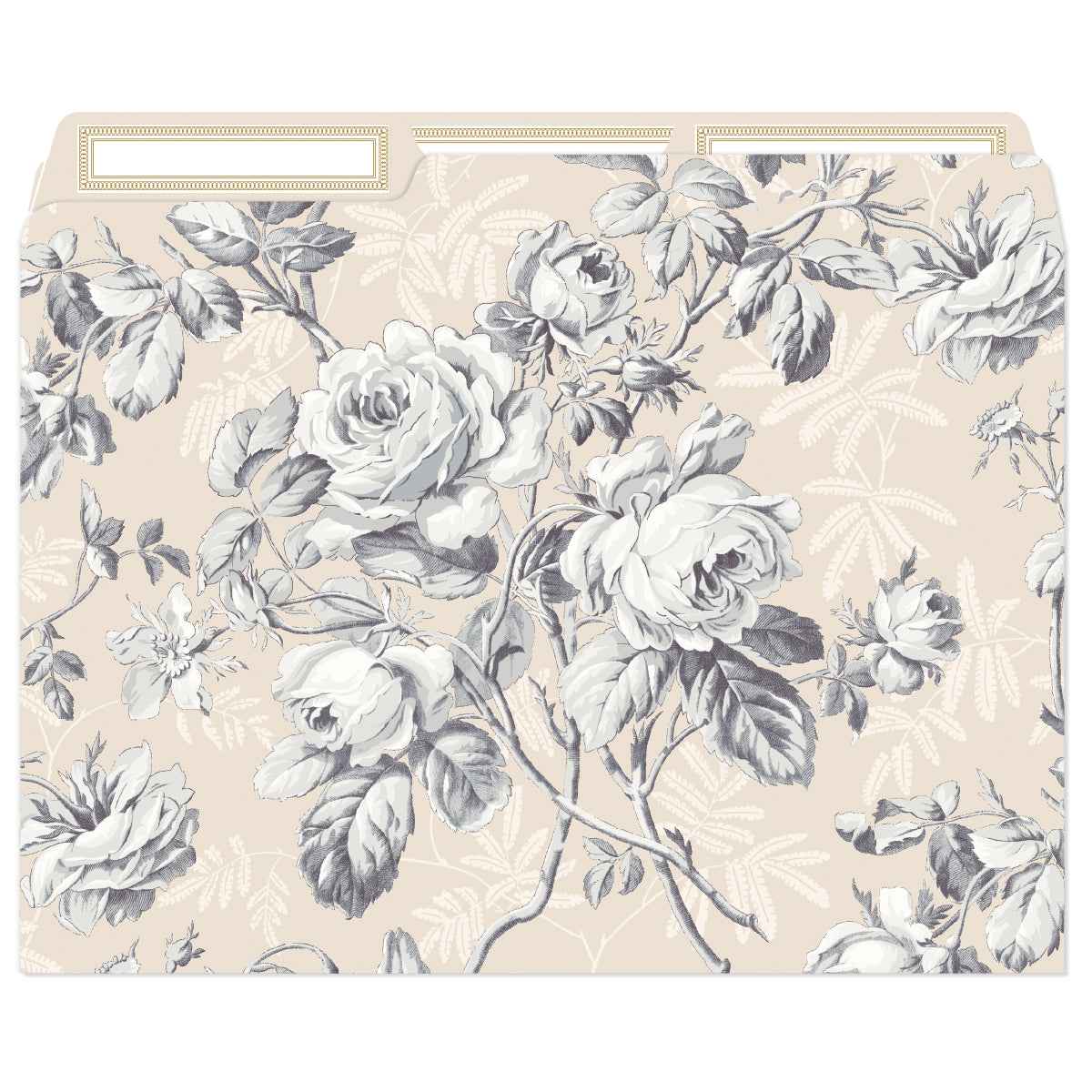 Faded Rose File Folders