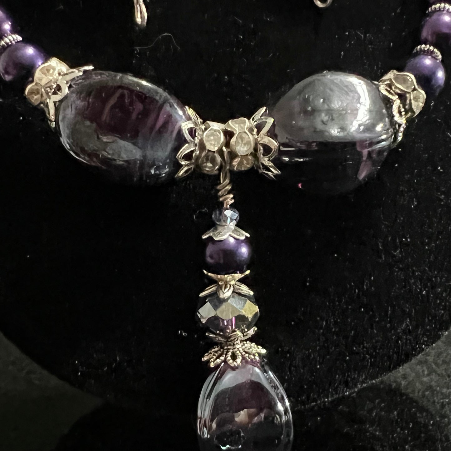 Purple Amethyst Chunky Jewelry Set