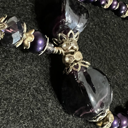 Purple Amethyst Chunky Jewelry Set