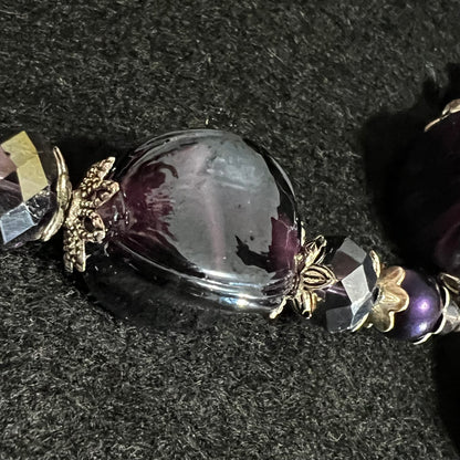 Purple Amethyst Chunky Jewelry Set