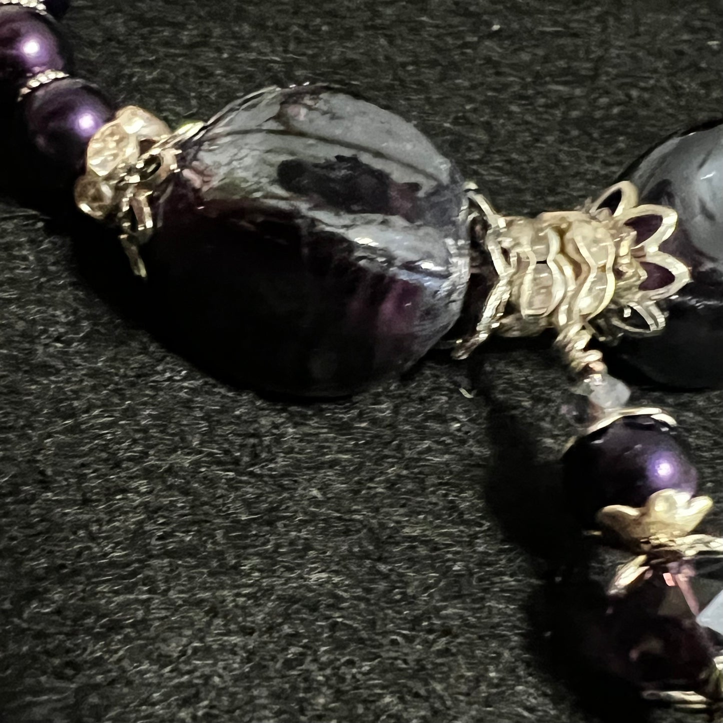 Purple Amethyst Chunky Jewelry Set