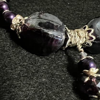 Purple Amethyst Chunky Jewelry Set