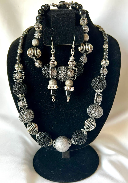 Vintage-Inspired Etruscan Beaded Set