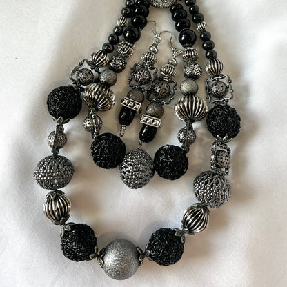 Vintage-Inspired Etruscan Beaded Set