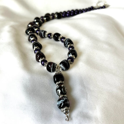 Purple Swirl Jewelry Set