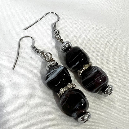 Purple Swirl Jewelry Set