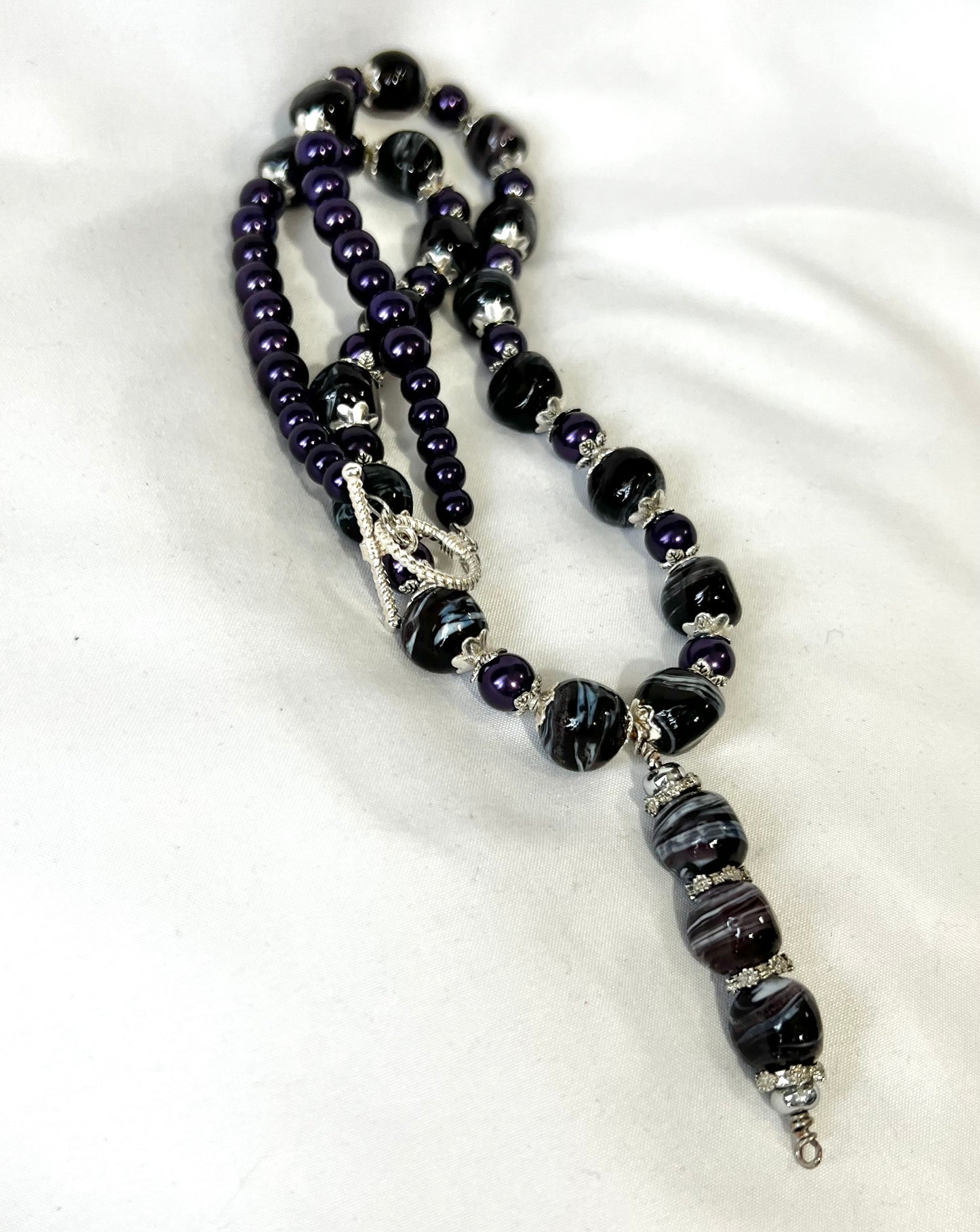 Purple Swirl Jewelry Set