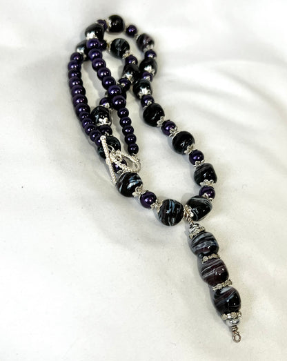 Purple Swirl Jewelry Set