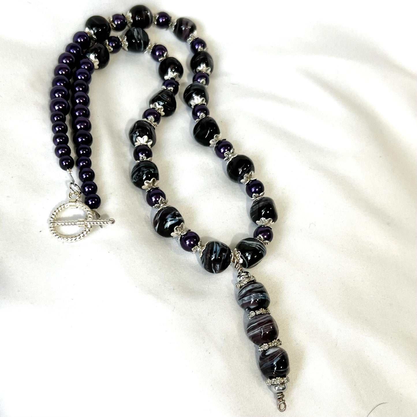 Purple Swirl Jewelry Set