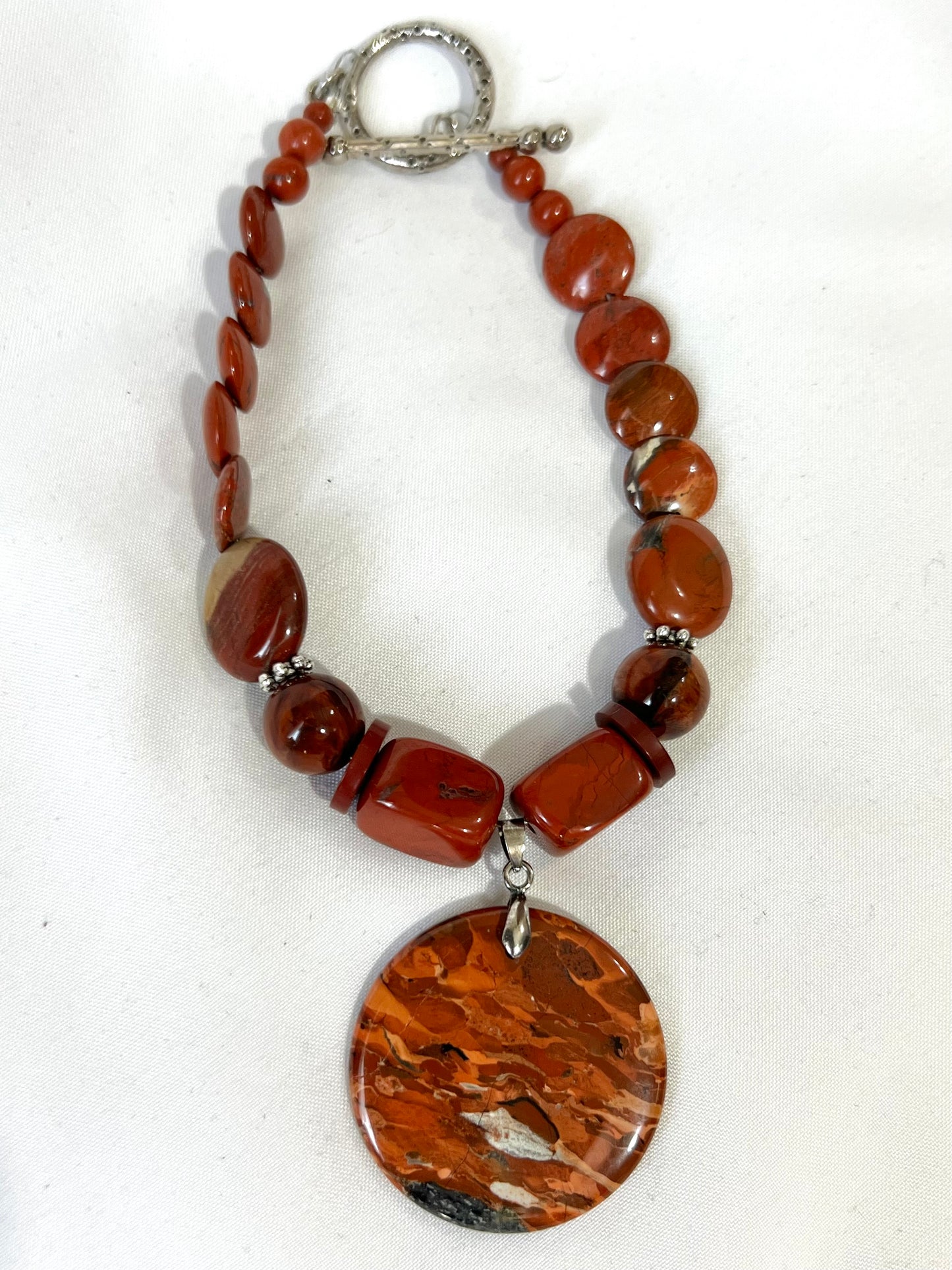 Red Creek Jasper & Mahogany Jewelry Set