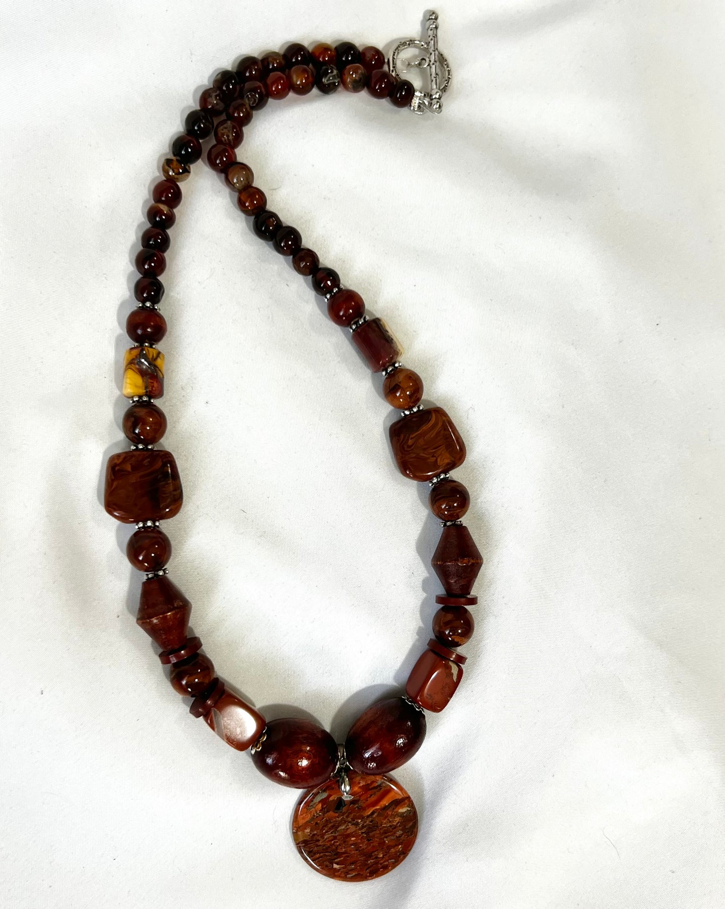 Red Creek Jasper & Mahogany Jewelry Set