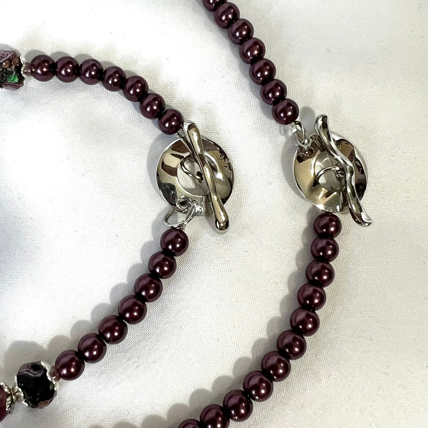 Handcrafted Floral Lampwork Jewelry Set