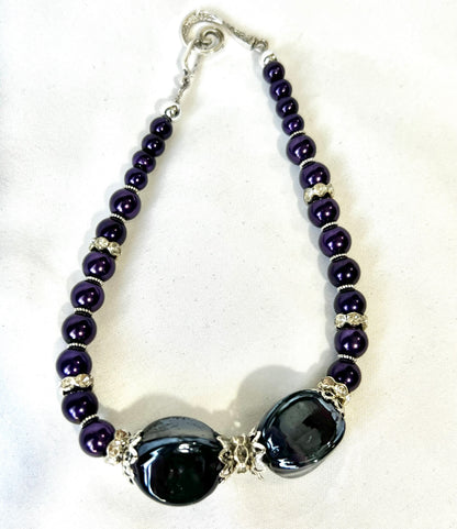 Purple Amethyst Chunky Jewelry Set