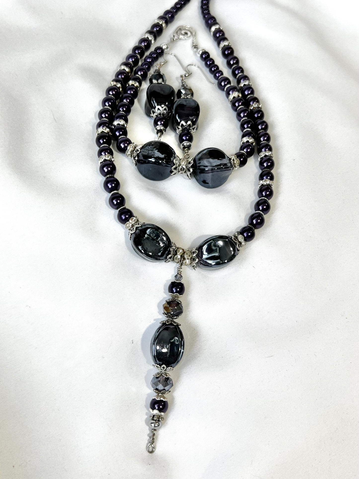 Purple Amethyst Chunky Jewelry Set