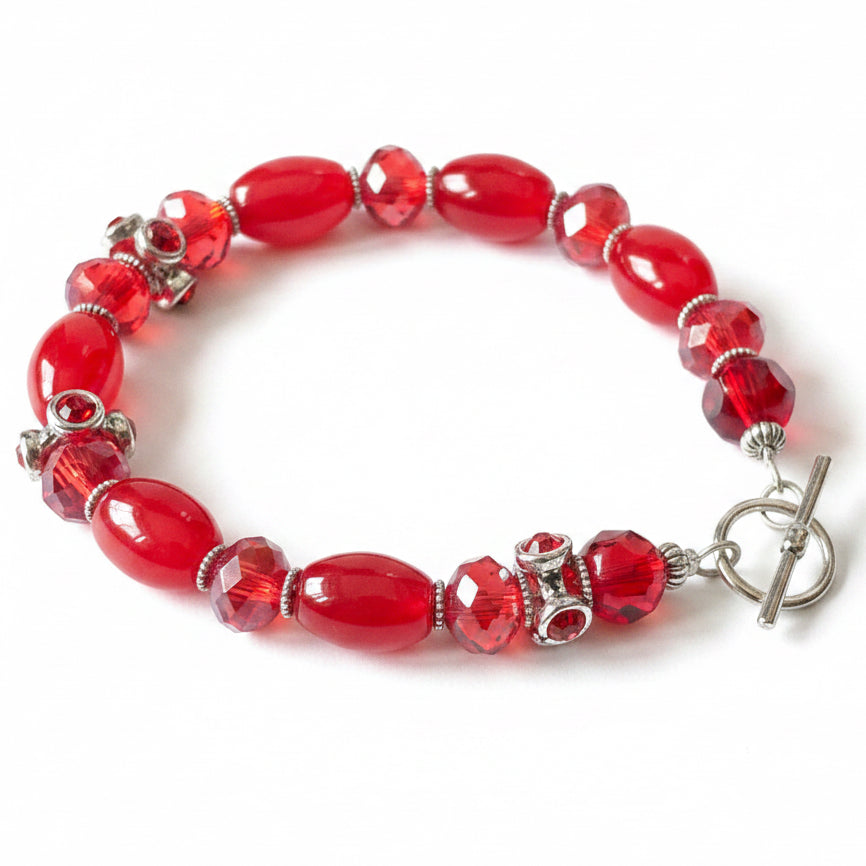 Cat's Eye and Rhinestone Bracelet Collection