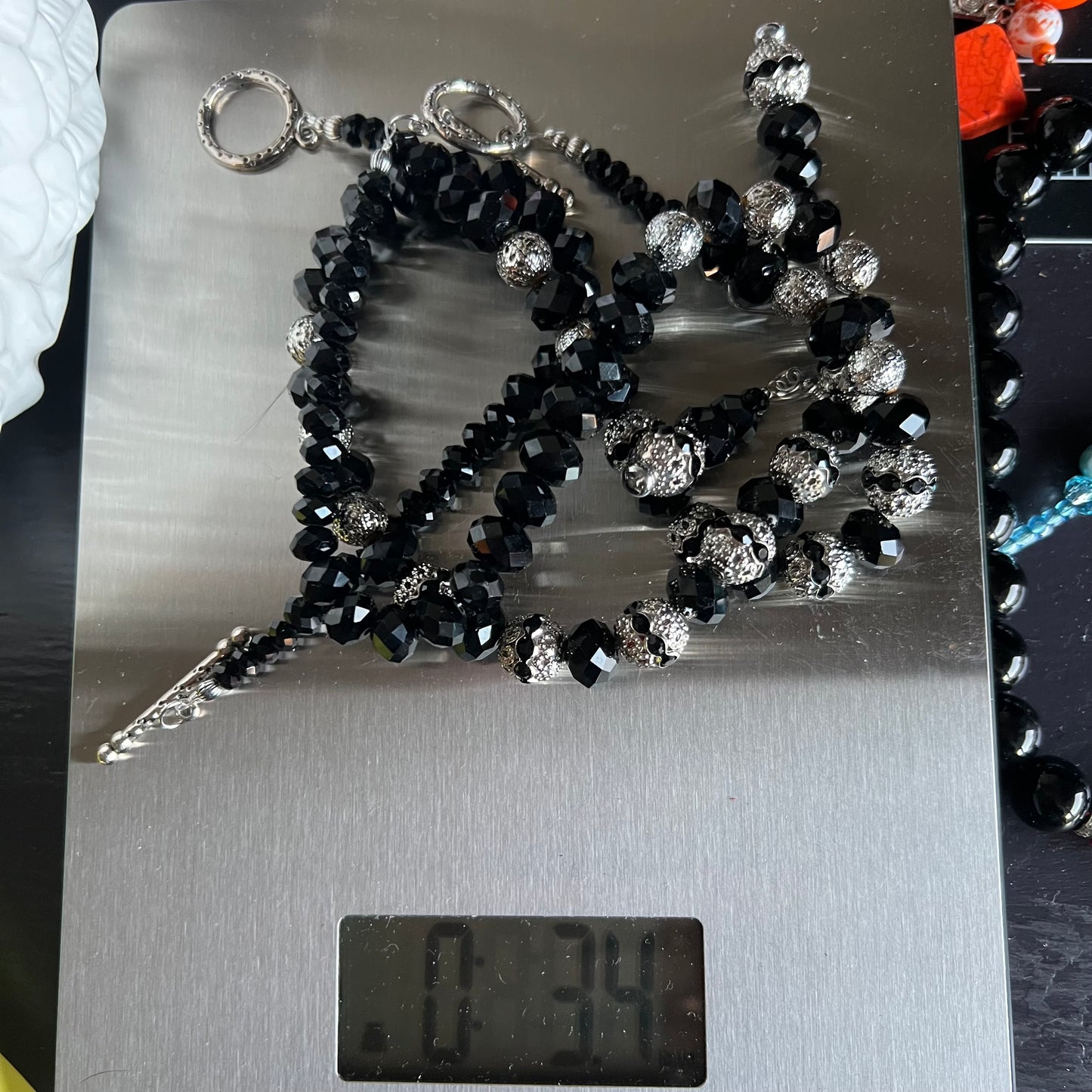 Black & Silver Chunky Jewelry Set