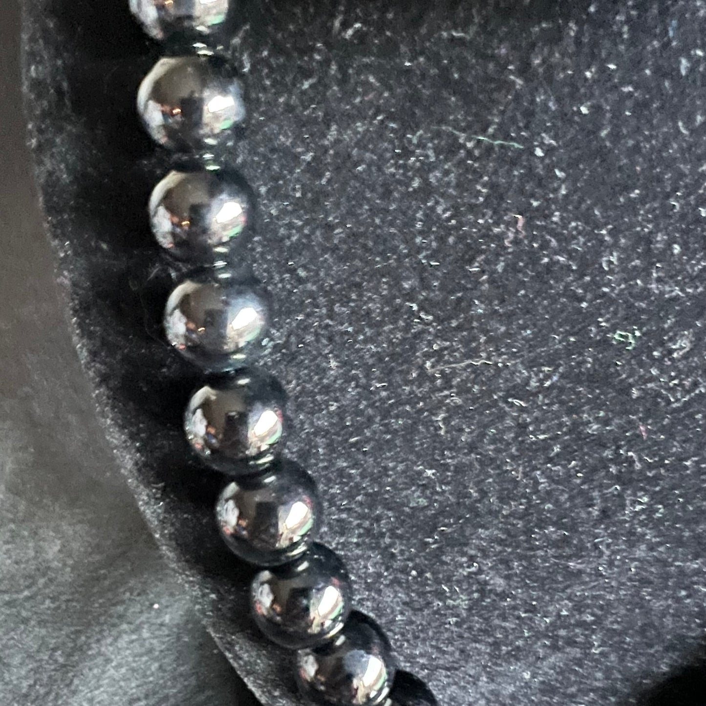 Black Pearl & Red Gems Beaded Necklace
