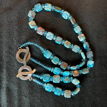 Bohemian Turquoise & Agate Statement Set