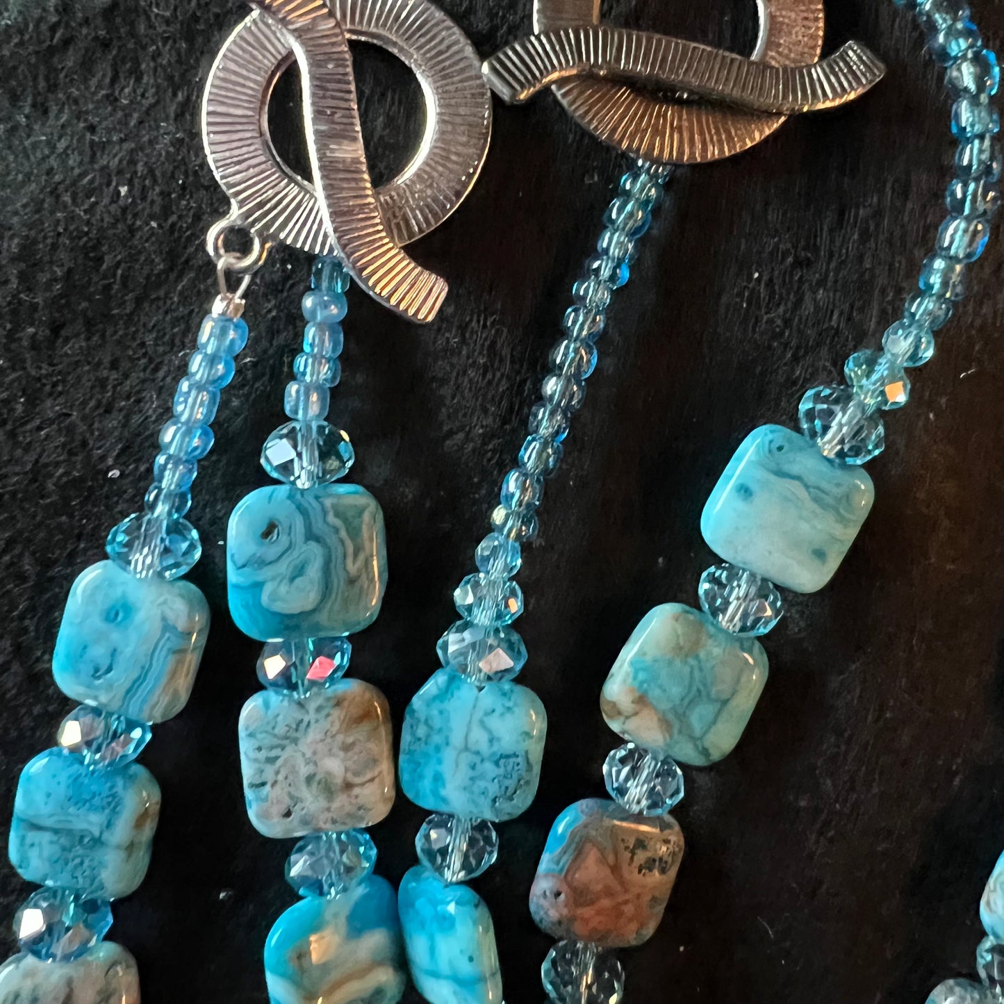 Bohemian Turquoise & Agate Statement Set