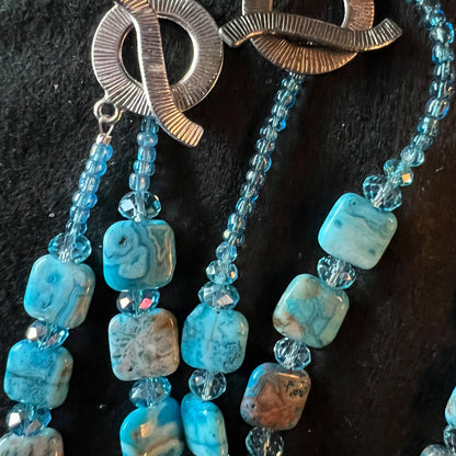 Bohemian Turquoise & Agate Statement Set