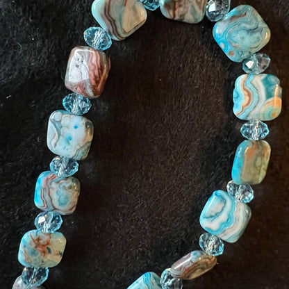 Bohemian Turquoise & Agate Statement Set