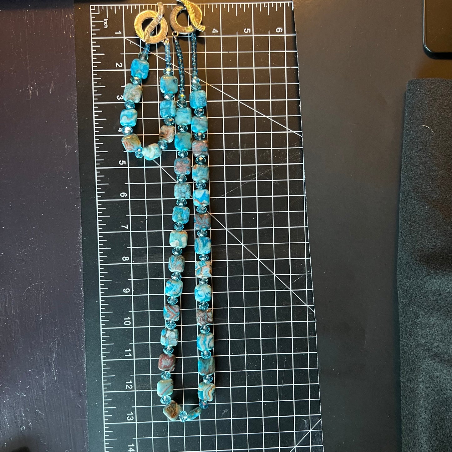 Bohemian Turquoise & Agate Statement Set