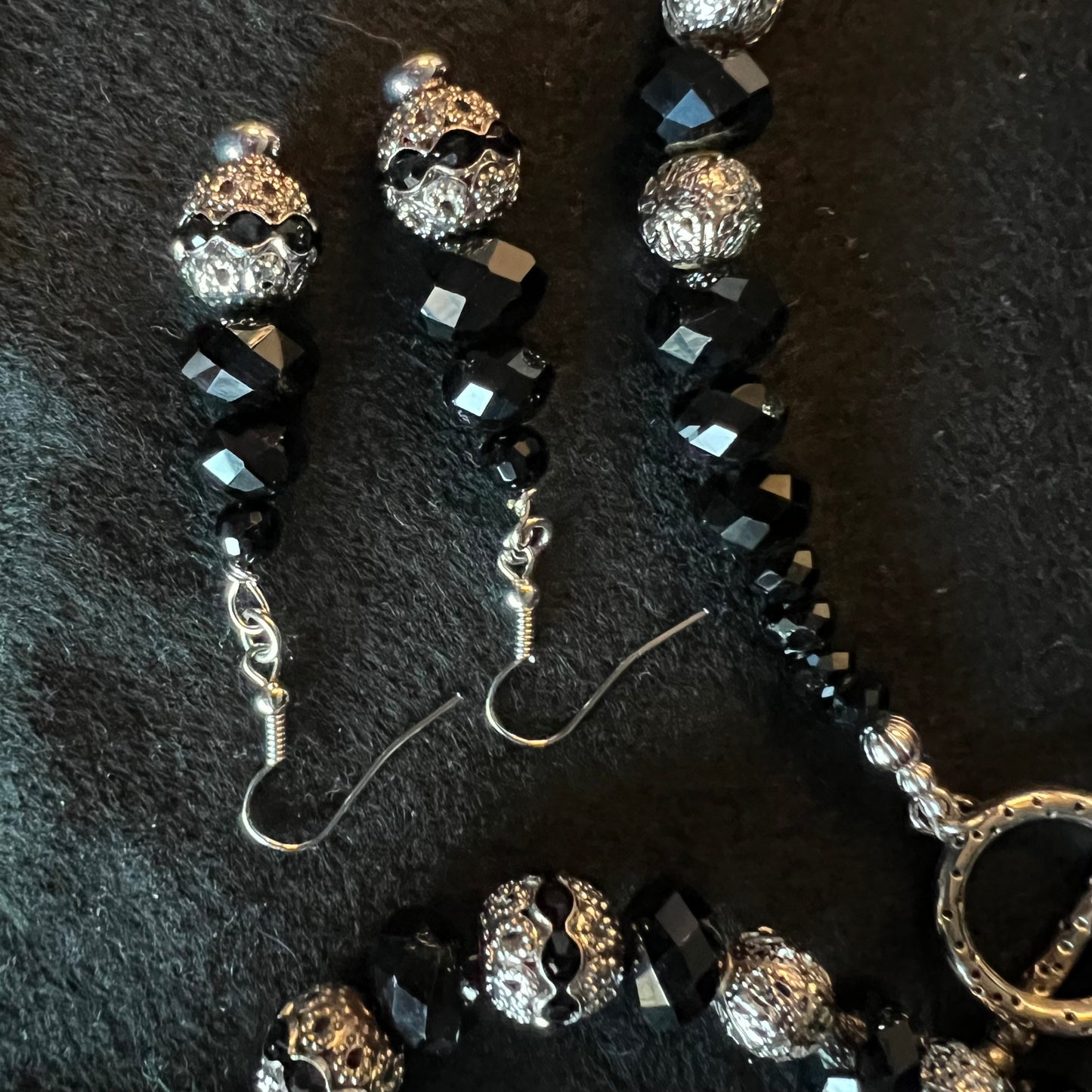 Black & Silver Chunky Jewelry Set