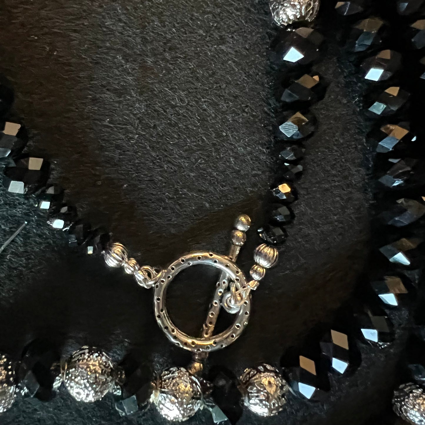 Black & Silver Chunky Jewelry Set