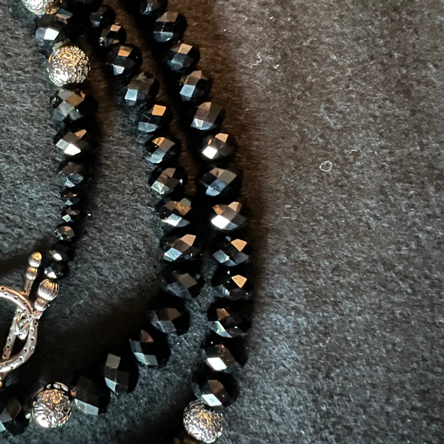 Black & Silver Chunky Jewelry Set
