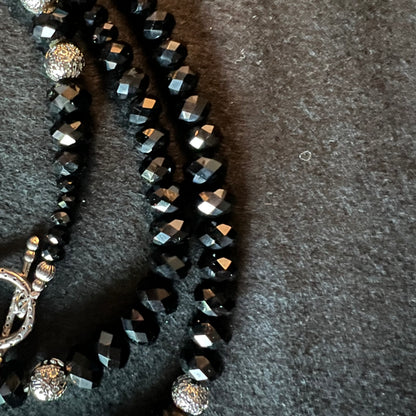 Black & Silver Chunky Jewelry Set
