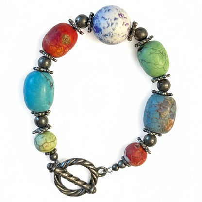 Southwestern Beaded Statement Bracelet