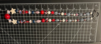 Land of Liberty Beaded Necklace