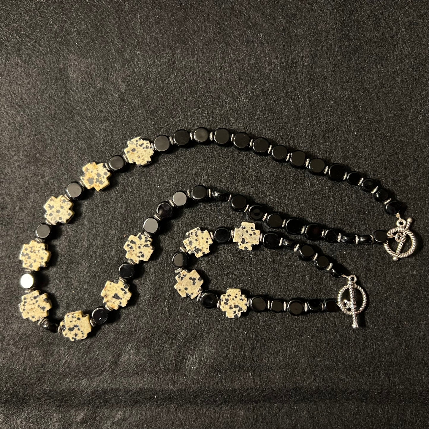 Dalmatian Jasper Jewelry Set