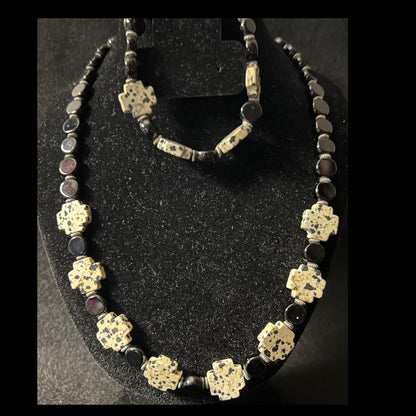 Dalmatian Jasper Jewelry Set