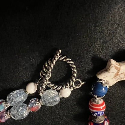 Land of Liberty Beaded Necklace