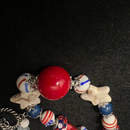 Land of Liberty Beaded Necklace