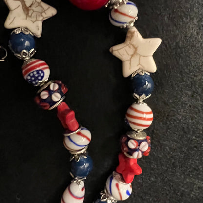 Land of Liberty Beaded Necklace