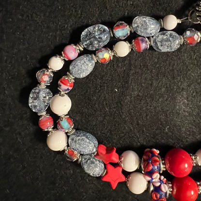 Land of Liberty Beaded Necklace